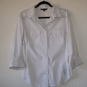 Zac & Rachel || Women's White Blouse || Size XL